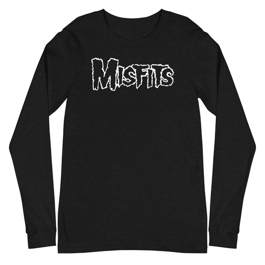 Misfits Misfits - White Drip Logo Long Sleeve T-Shirt