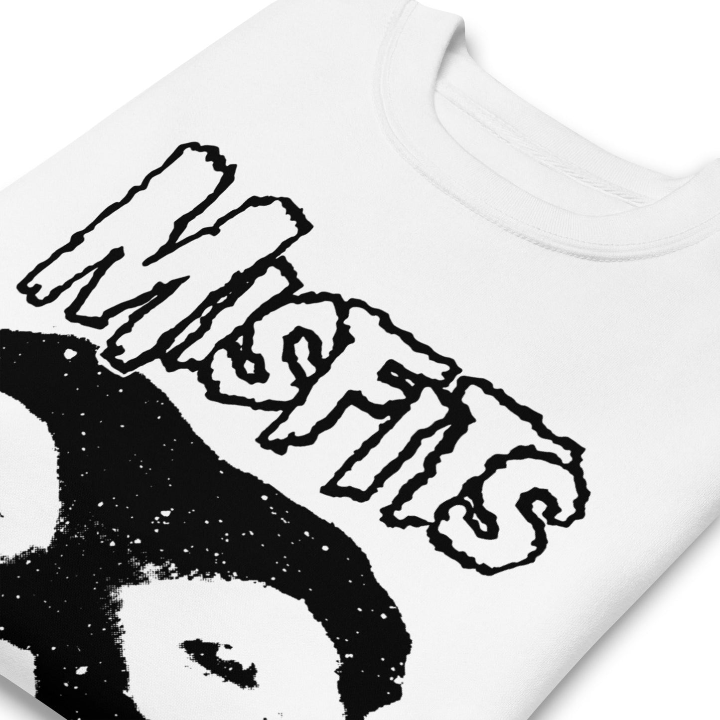Misfits Misfits - Black Skull Jumbo Print Sweatshirt