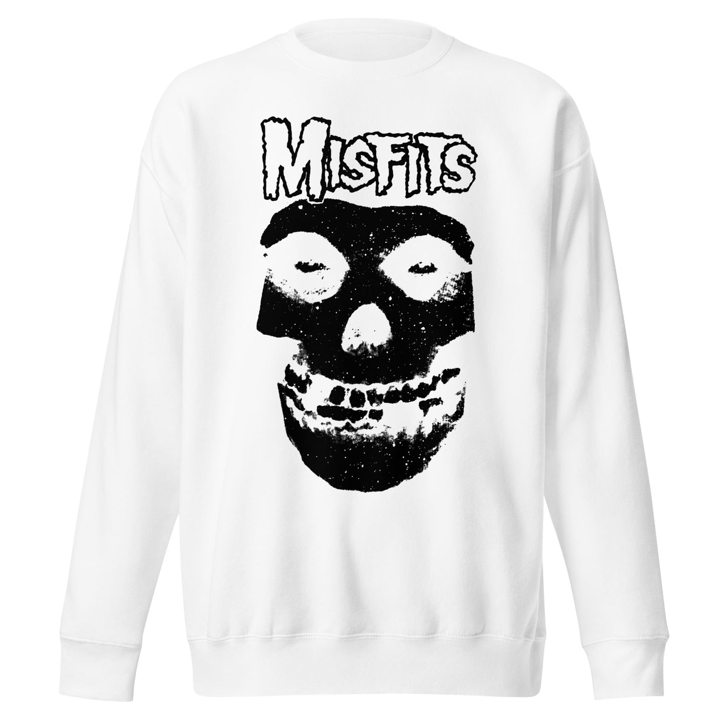 Misfits Misfits - Black Skull Jumbo Print Sweatshirt