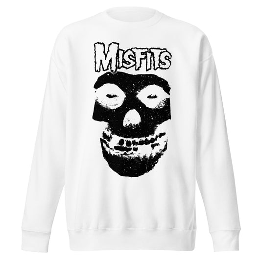 Misfits Misfits - Black Skull Jumbo Print Sweatshirt