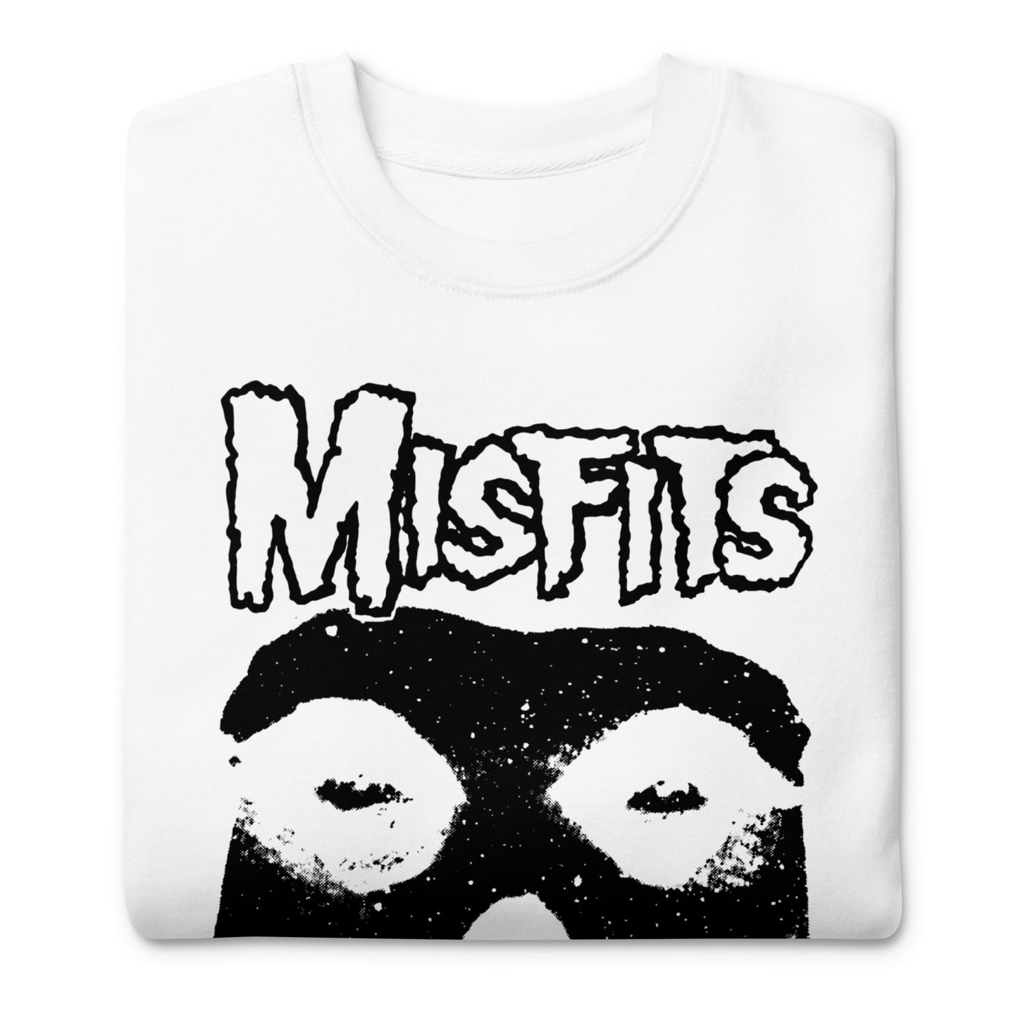 Misfits Misfits - Black Skull Jumbo Print Sweatshirt