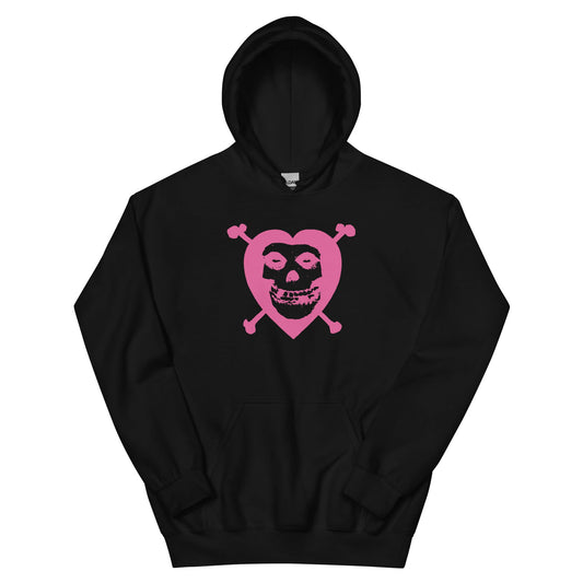 HYPER iCONiC. Misfits - Heart Skull Hoodie