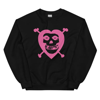 HYPER iCONiC. Misfits - Heart Skull Sweatshirt