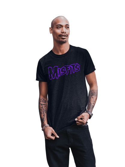 Misfits Misfits - Purple Drip Logo T-Shirt