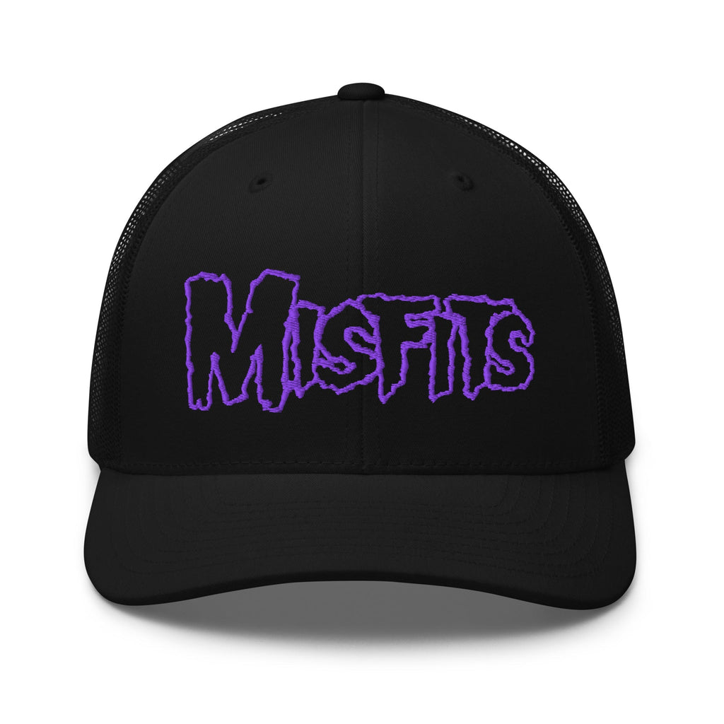 Misfits - Purple Drip Logo Trucker HD Embroidered Hat MIS1007HA ...
