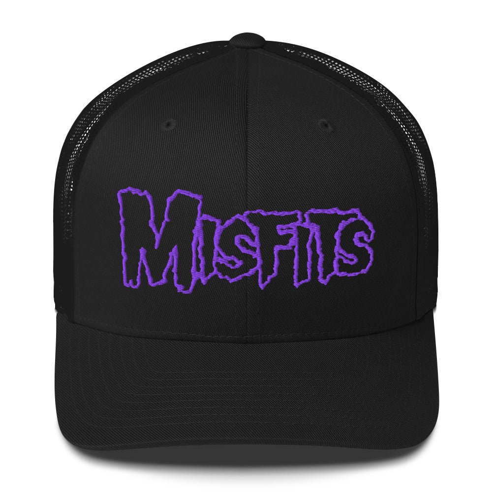 Misfits Misfits - Purple Drip Logo Trucker HD Embroidered Hat