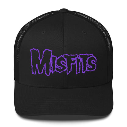 Misfits Misfits - Purple Drip Logo Trucker HD Embroidered Hat