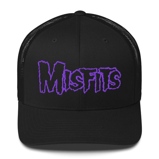 Misfits Misfits - Purple Drip Logo Trucker HD Embroidered Hat