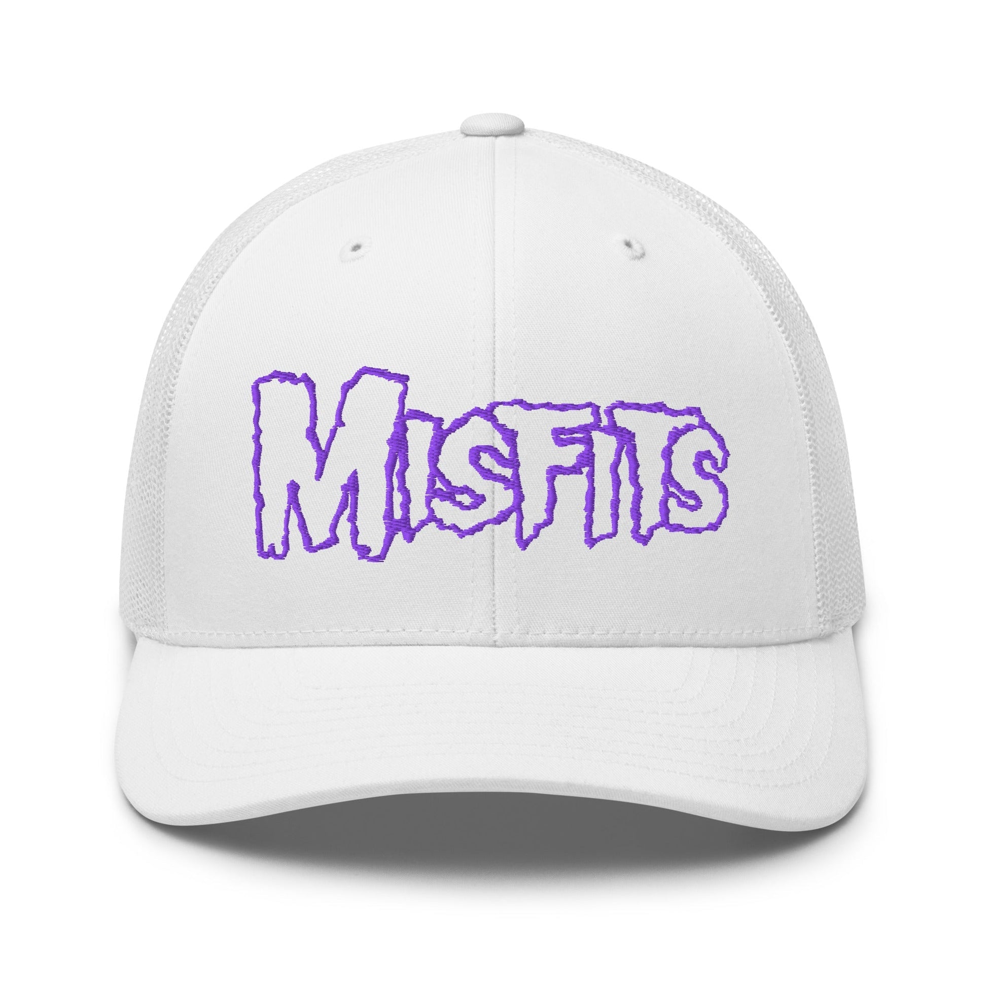 Misfits Misfits - Purple on White Trucker HD Embroidered Hat