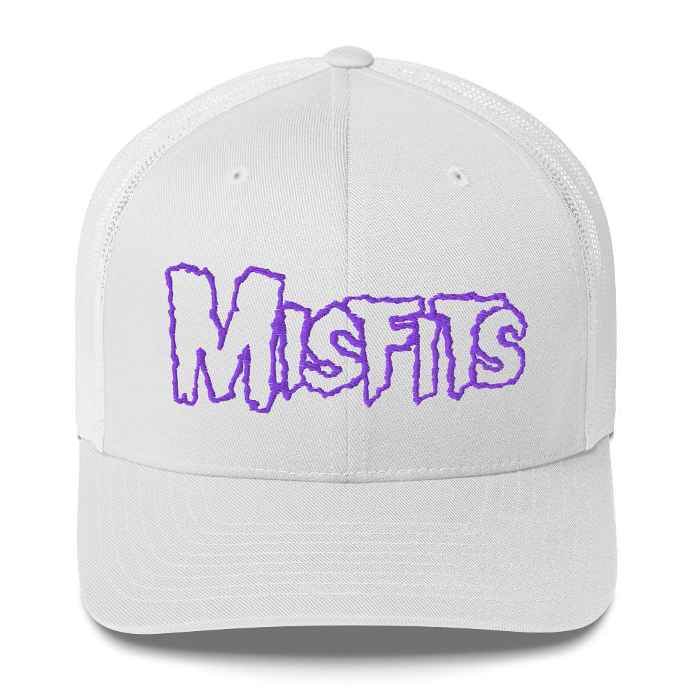 Misfits Misfits - Purple on White Trucker HD Embroidered Hat