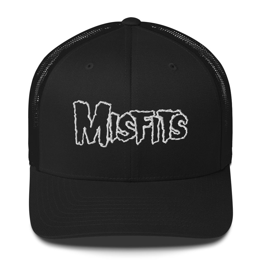 Misfits Misfits - White Drip Logo Trucker HD Embroidered Hat