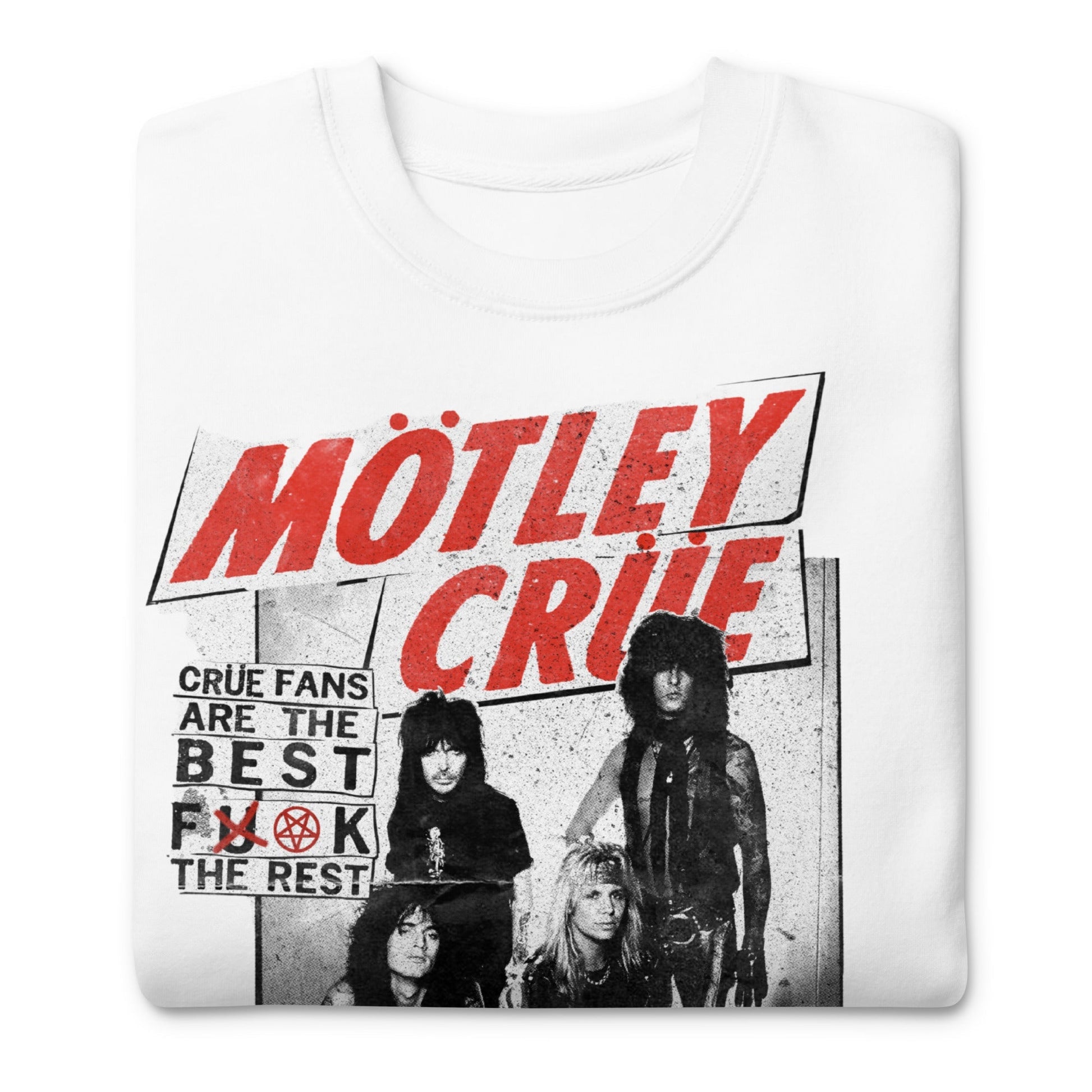 Motley Crue Motley Crue - Crue Fans Jumbo Print Sweatshirt