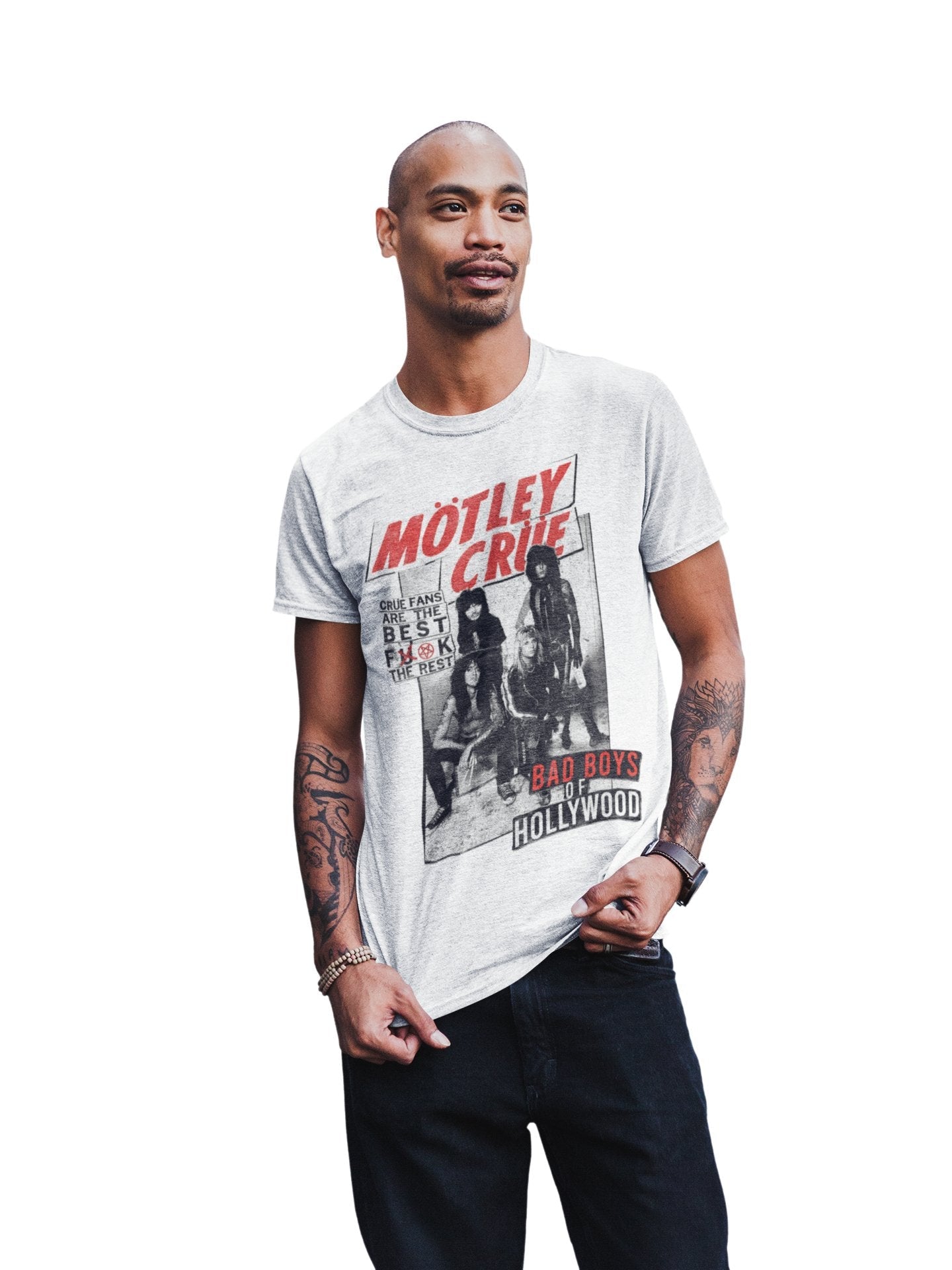 Motley Crue Motley Crue - Crue Fans Jumbo Print T-Shirt