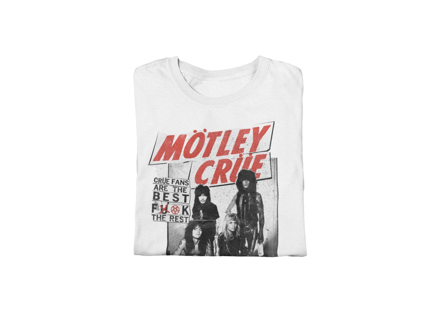 Motley Crue Motley Crue - Crue Fans Jumbo Print T-Shirt