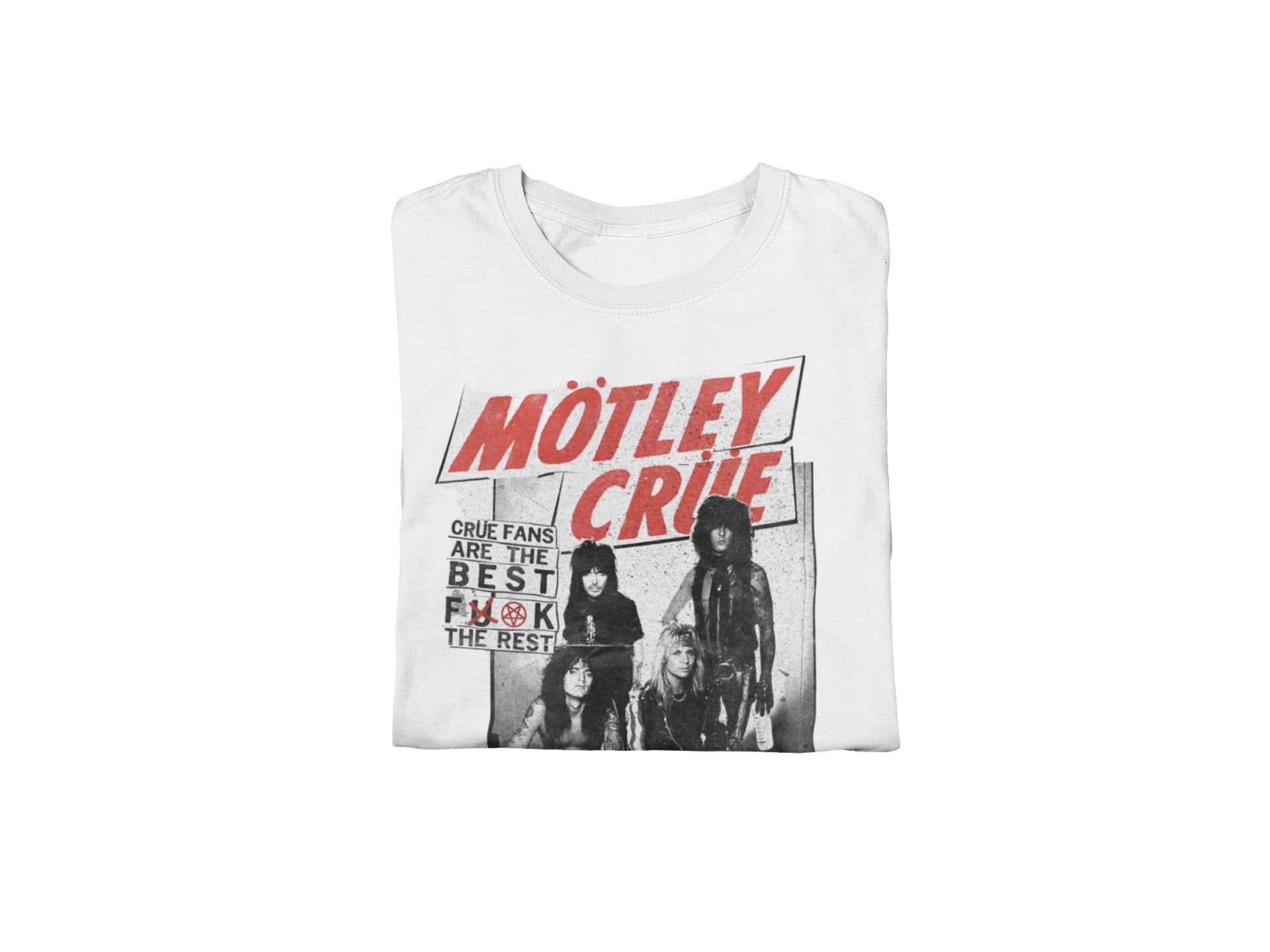 Motley Crue Motley Crue - Crue Fans Jumbo Print T-Shirt