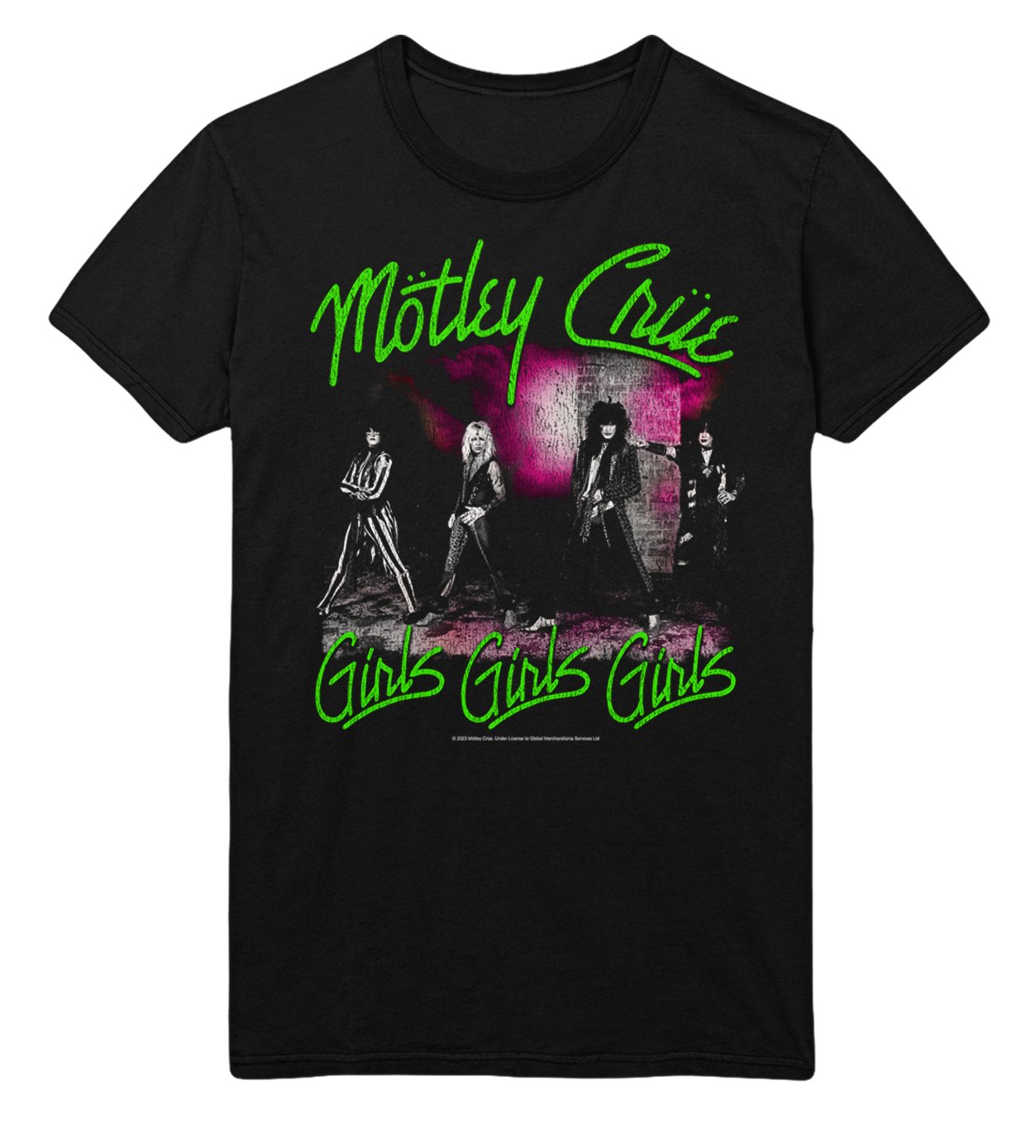Motley Crue Motley Crue - Green Girls T-Shirt
