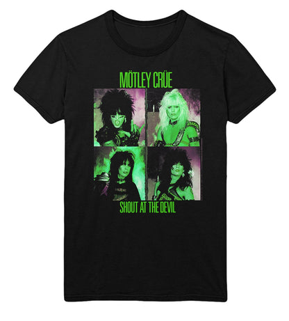 Motley Crue Motley Crue - Green Shout T-Shirt