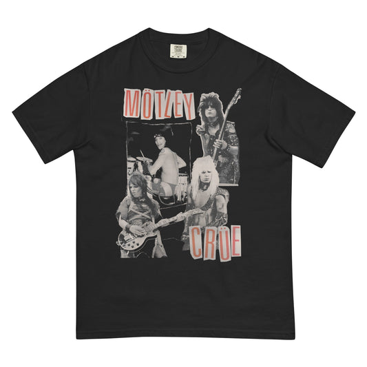 Motley Crue Heavy Hair Mineral Wash T-Shirt