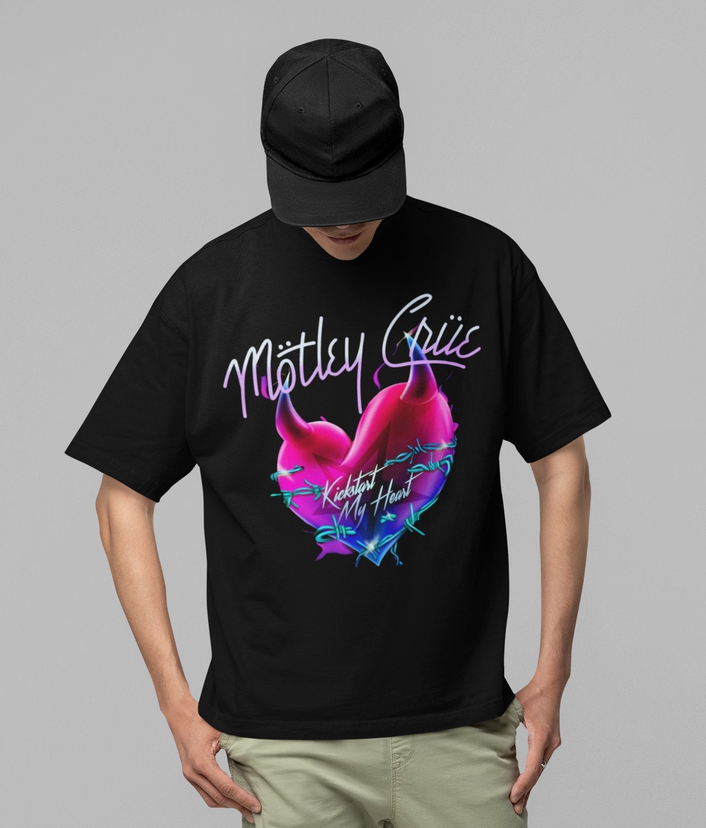 Motley Crue Motley Crue - Kickstart Jumbo Print T-Shirt