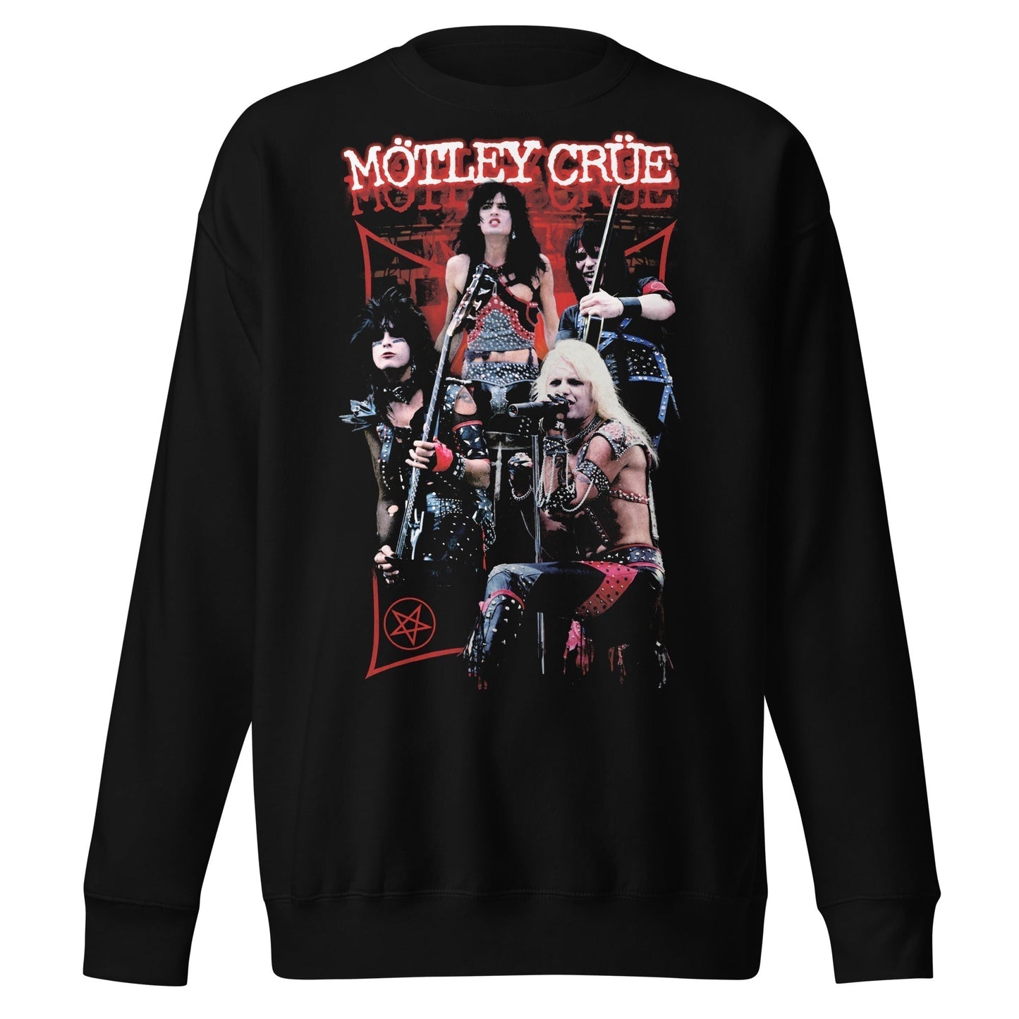 Motley Crue Motley Crue - Live Jumbo Print Sweatshirt