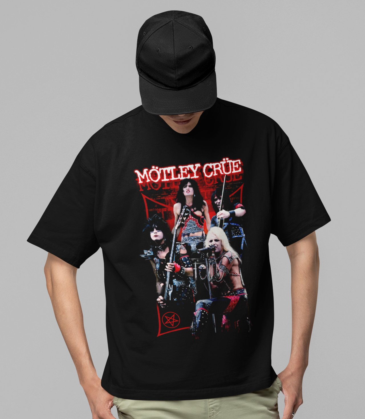 Motley Crue Motley Crue - Live Jumbo Print T-Shirt