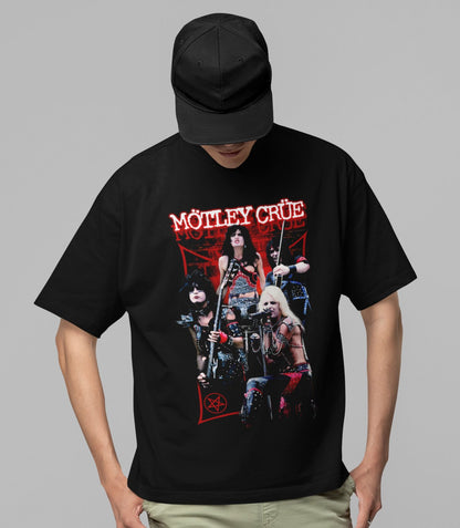 Motley Crue Motley Crue - Live Jumbo Print T-Shirt
