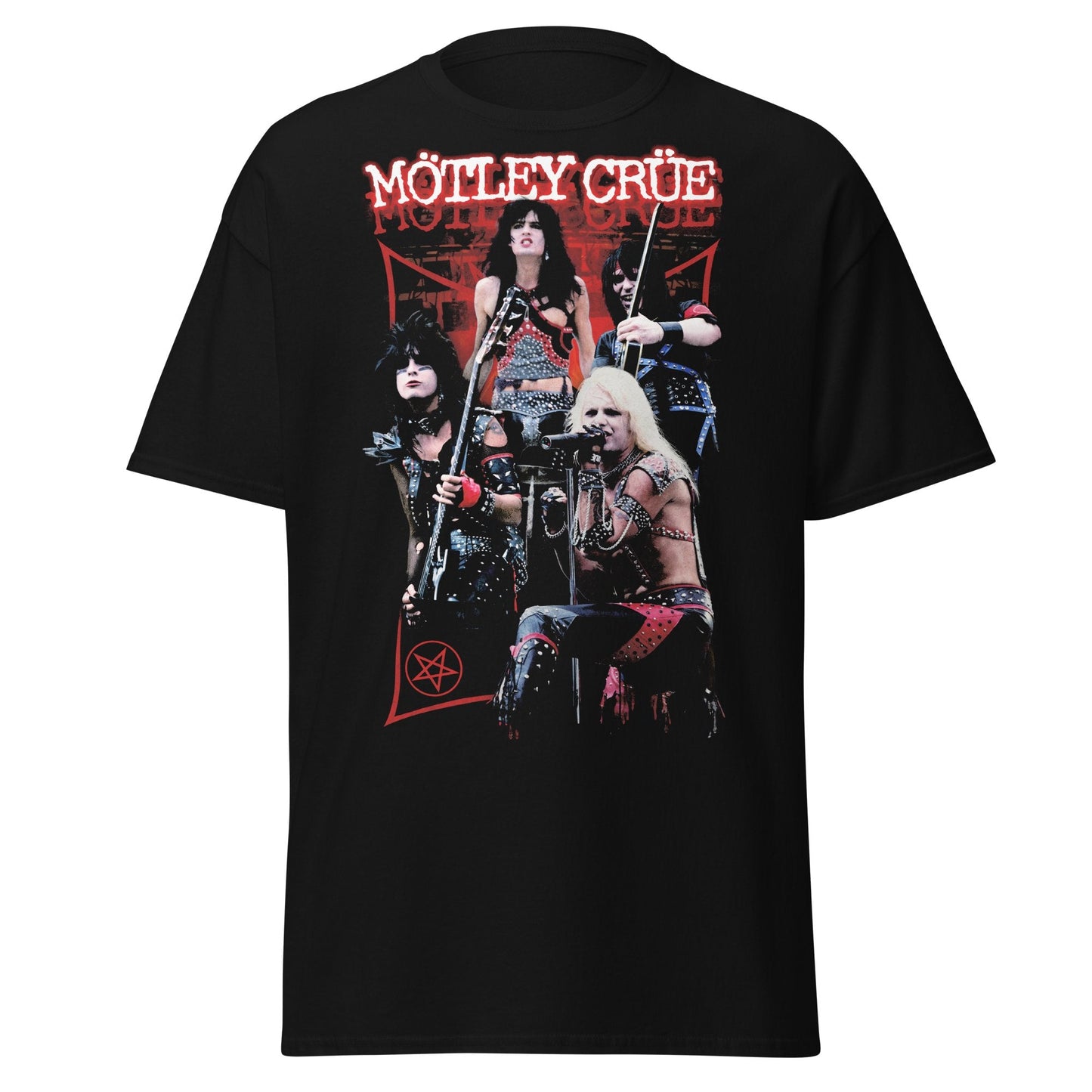 Motley Crue Motley Crue - Live Jumbo Print T-Shirt