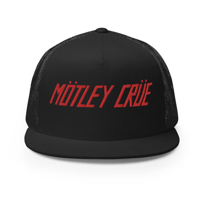 Motley Crue Motley Crue - Logo Flat Brim Trucker Hat