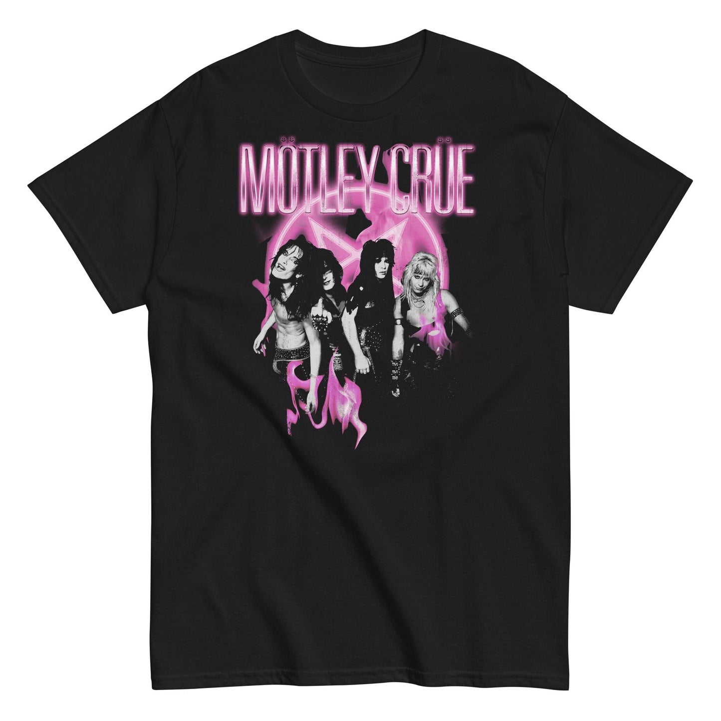 Motley Crue Motley Crue - Neon Pink T-Shirt