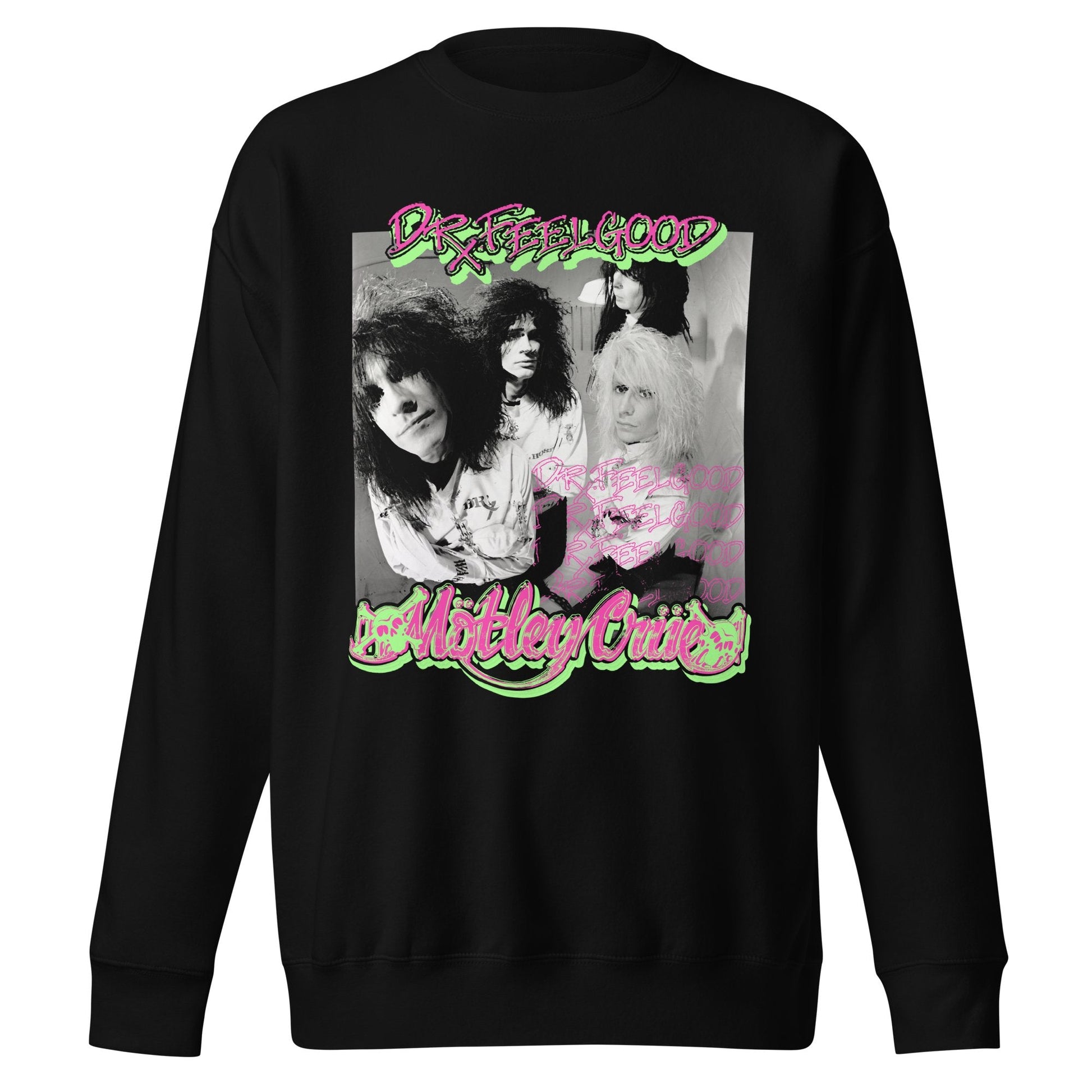 Motley Crue Motley Crue - Neon Trip Dr. Feelgood Jumbo Print Sweatshirt