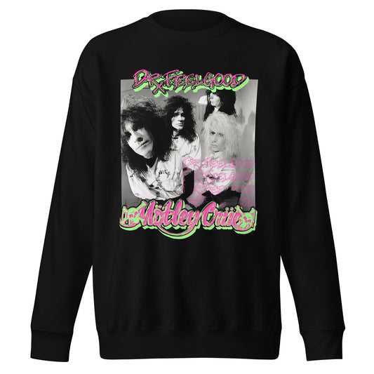 Motley Crue Motley Crue - Neon Trip Dr. Feelgood Jumbo Print Sweatshirt