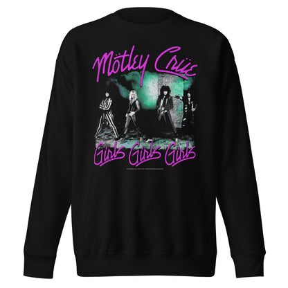Motley Crue Motley Crue - Pink Girls Jumbo Print Sweatshirt