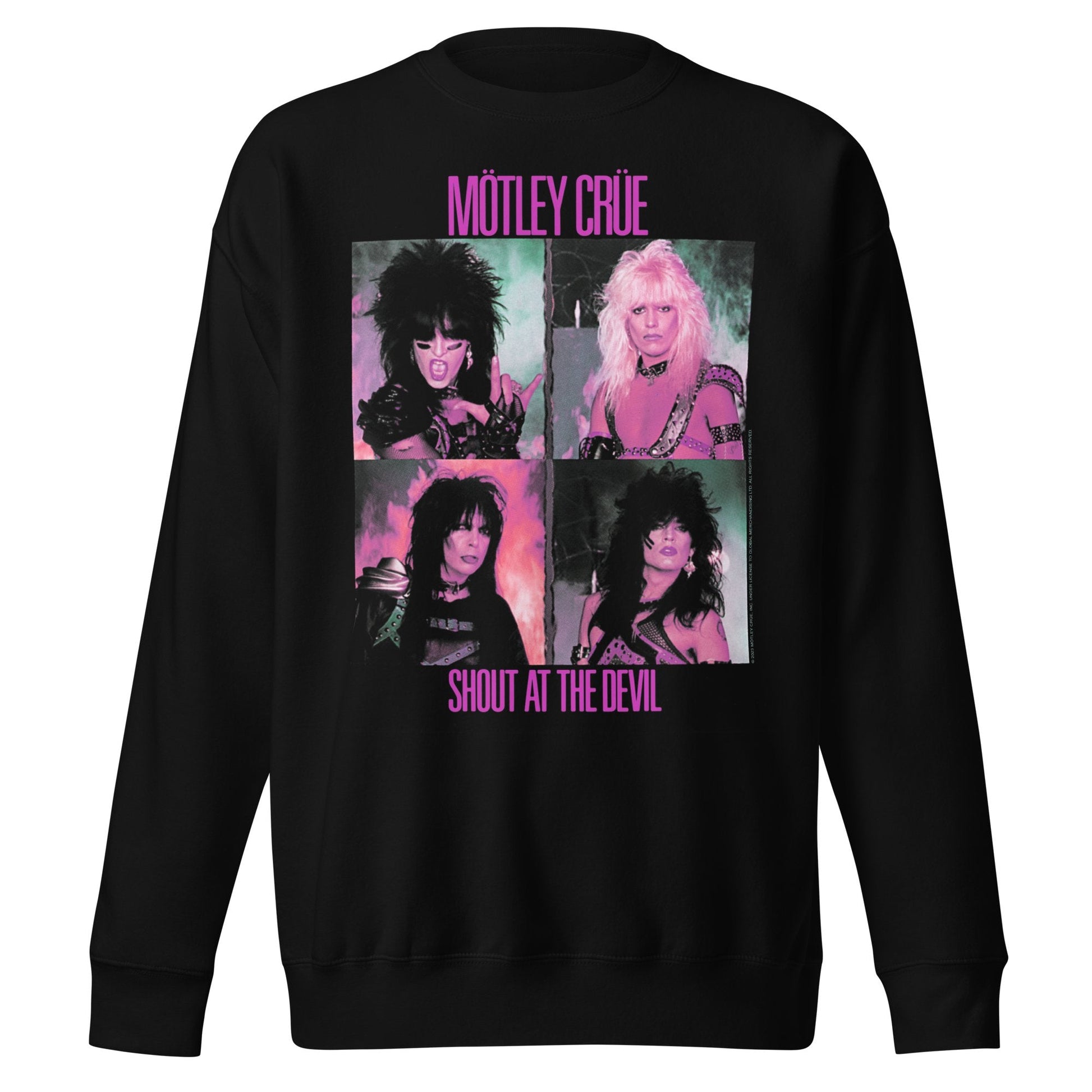 Motley Crue Motley Crue - Pink Shout Jumbo Print Sweatshirt