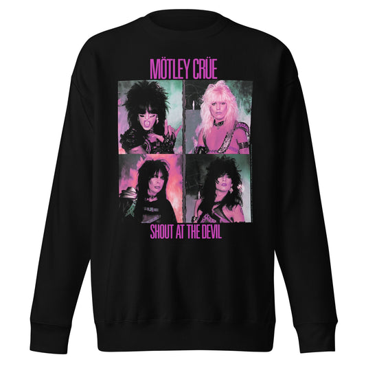 Motley Crue Motley Crue - Pink Shout Jumbo Print Sweatshirt