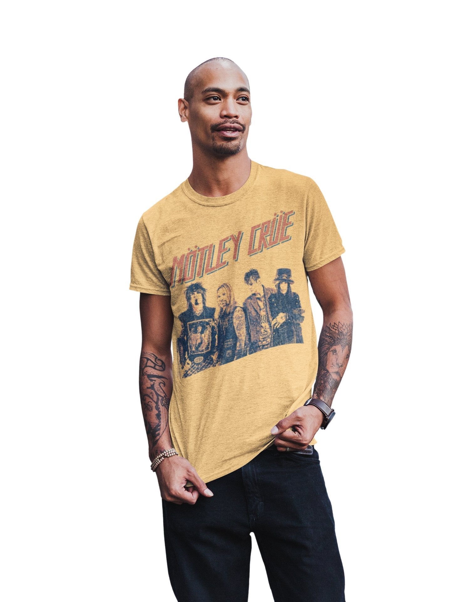 Motley Crue Motley Crue - Retro Boomin Jumbo Print T-Shirt