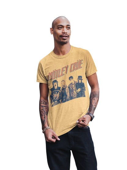 Motley Crue Motley Crue - Retro Boomin Jumbo Print T-Shirt
