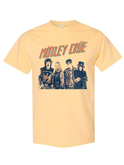 Motley Crue Motley Crue - Retro Boomin Jumbo Print T-Shirt