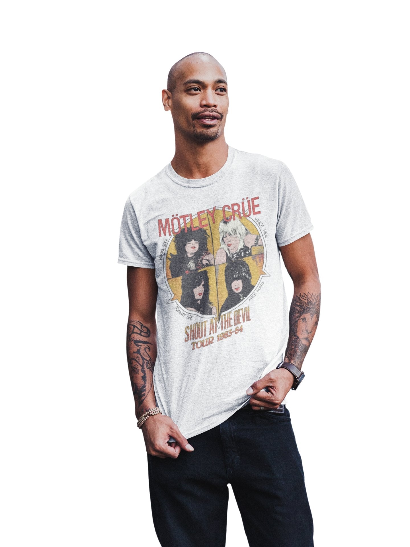Motley Crue Motley Crue - Shout 83/84 Tour Jumbo Print T-Shirt