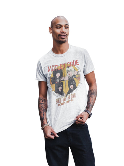 Motley Crue Motley Crue - Shout 83/84 Tour Jumbo Print T-Shirt