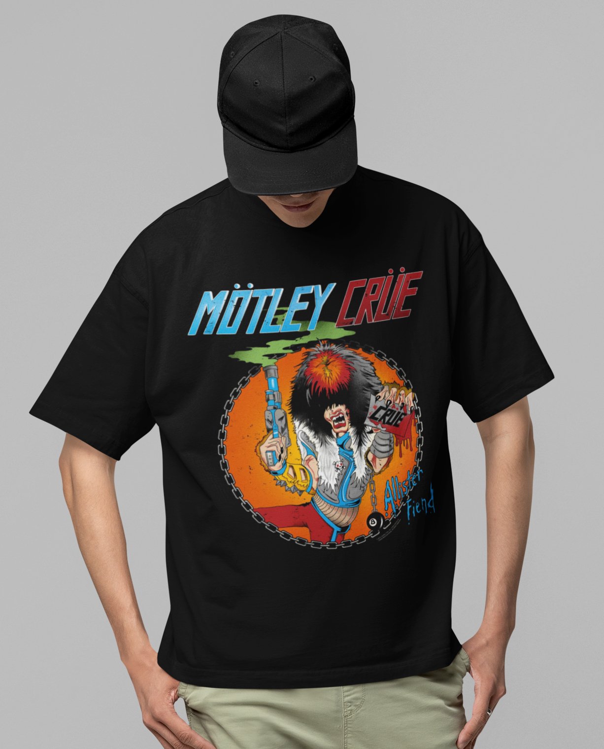 Motley Crue Motley Crue - Smoking Allister Jumbo Print T-Shirt