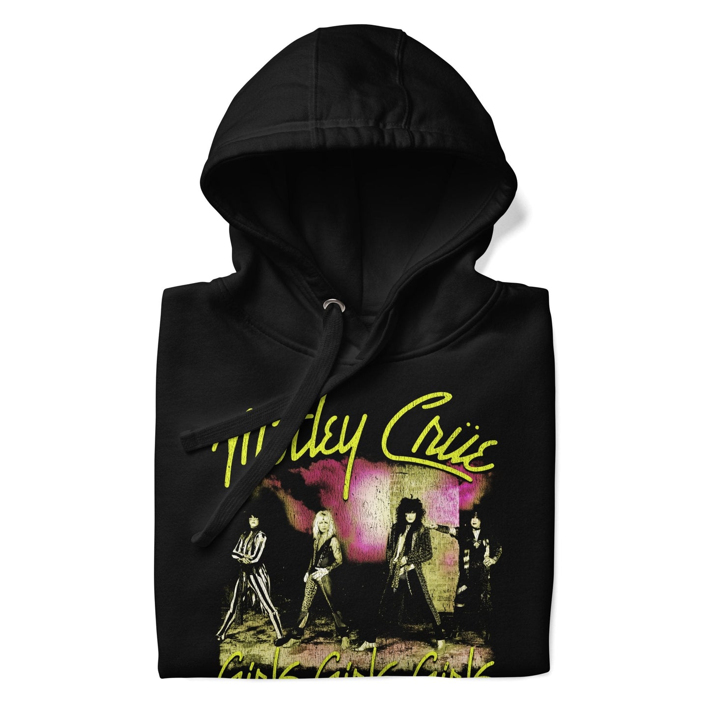 Motley Crue Motley Crue - Yellow Girls Classic Hoodie