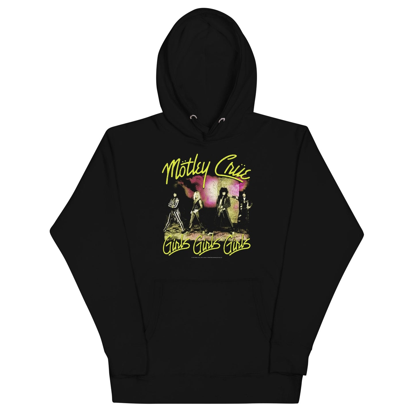 Motley Crue Motley Crue - Yellow Girls Classic Hoodie