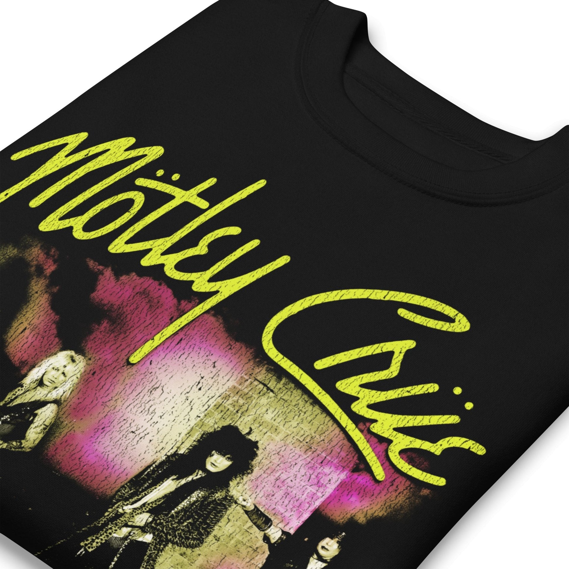 Motley Crue Motley Crue - Yellow Girls Jumbo Print Sweatshirt