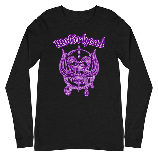 Motorhead Motorhead - Neon Purple Warpig Long Sleeve T-Shirt