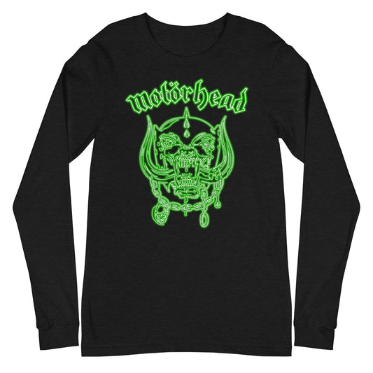 Motorhead Motorhead - Neon Green Warpig Long Sleeve T-Shirt
