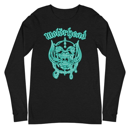 Motorhead Motorhead - Neon Teal Warpig Long Sleeve T-Shirt