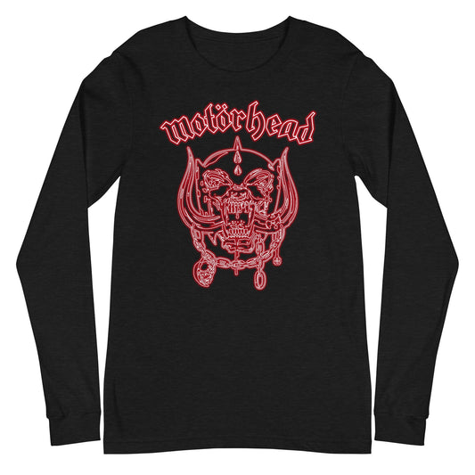 Motorhead Motorhead - Neon Red Warpig Long Sleeve T-Shirt