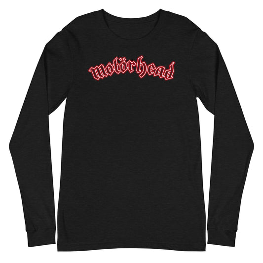 Motorhead Motorhead - Neon Red Ace Long Sleeve T-Shirt