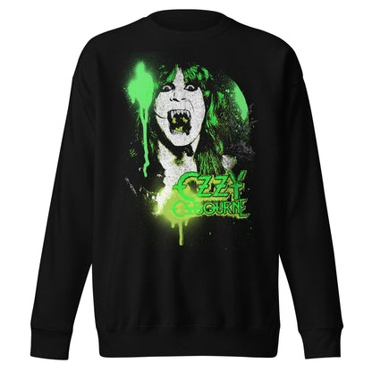 Ozzy Osbourne Ozzy Osbourne - Green Screaming Jumbo Print Sweatshirt