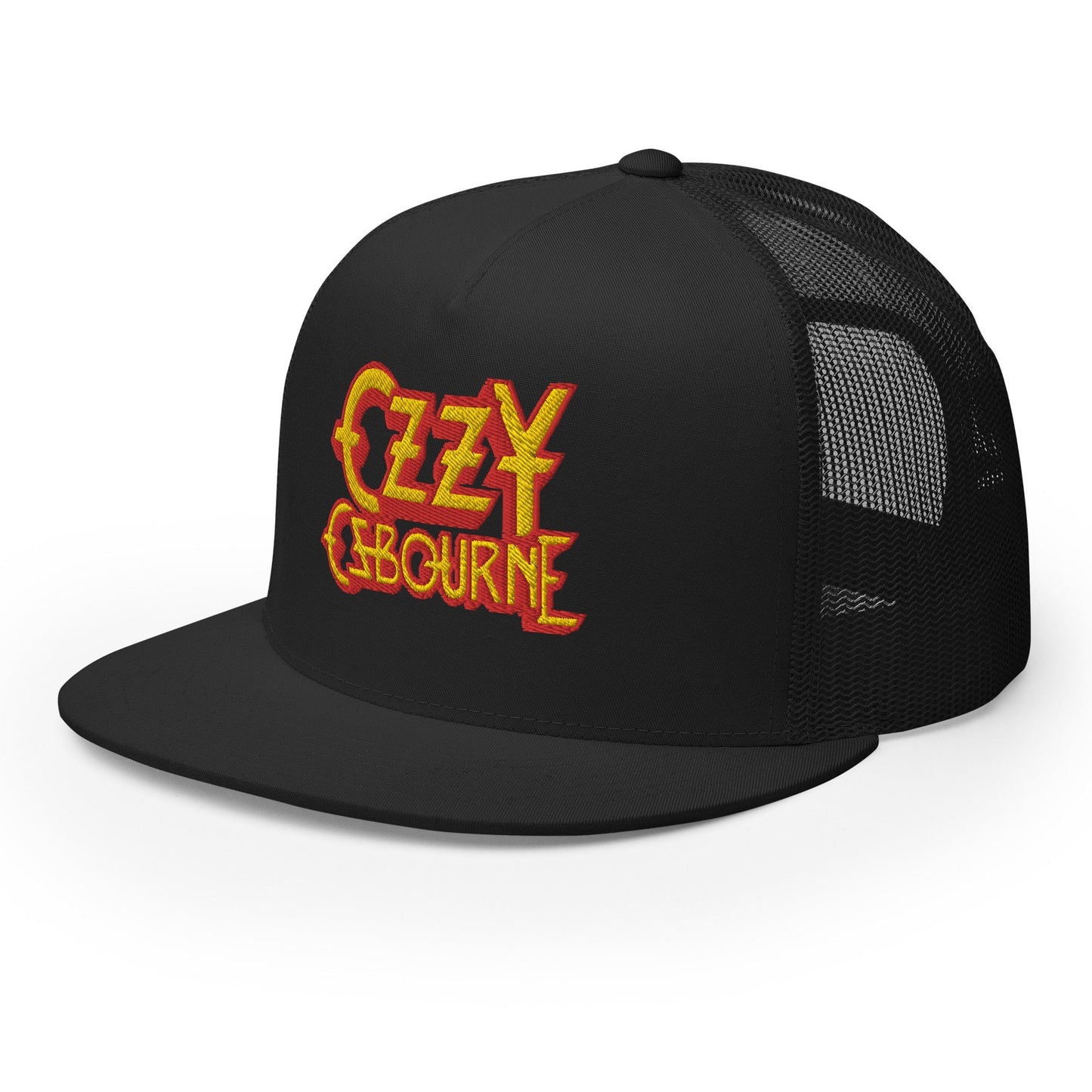 Ozzy Osbourne Ozzy Osbourne - Logo Flat Brim Trucker Hat